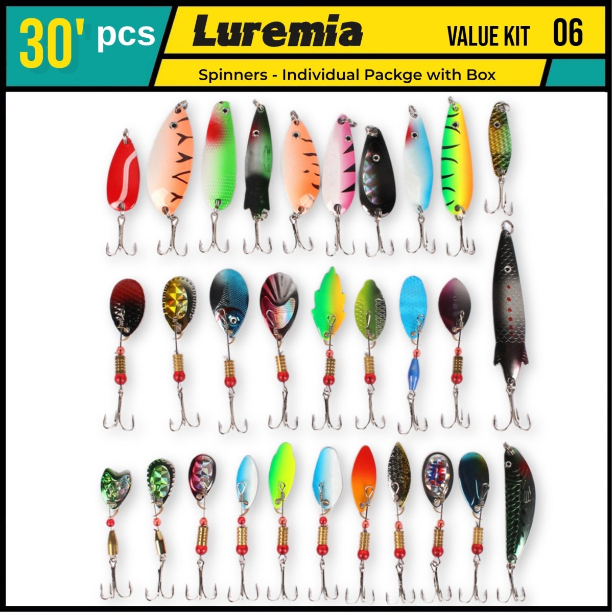 Lure Value Pack 06 (30pcs) - Spinnerbait – Luremia Fishing
